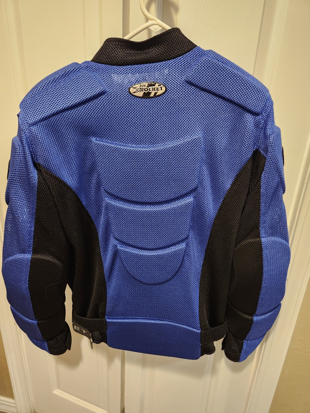 Joe Rocket Blue Mesh Motorcycle Jacket with Black Logo Patch - Picture 4 of 4